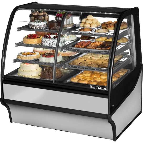 True TDM-DZ-48-GE/GE-S-S Display Merchandiser, Dual Zone, 48", Stainless