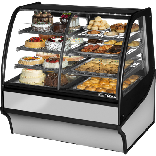 True TDM-DZ-48-GE/GE-S-S Display Merchandiser, Dual Zone, 48", Stainless