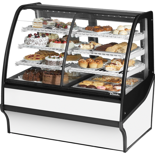 True TDM-DZ-48-GE/GE-W-W Display Merchandiser, Dual Zone, 48", White