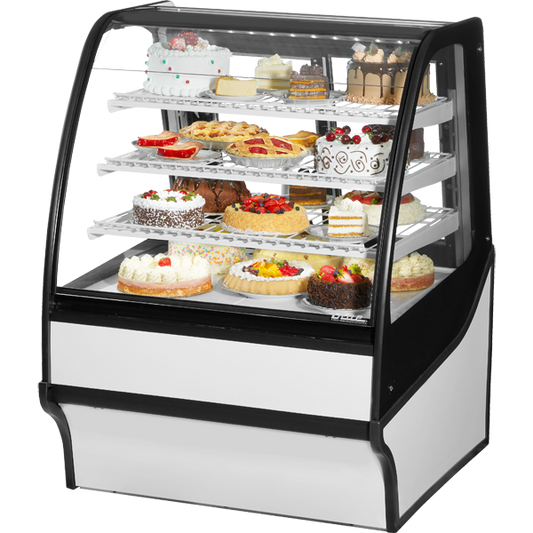 True TDM-R-36-GE/GE-W-W Refrigerated Display Merchandiser, 36", White