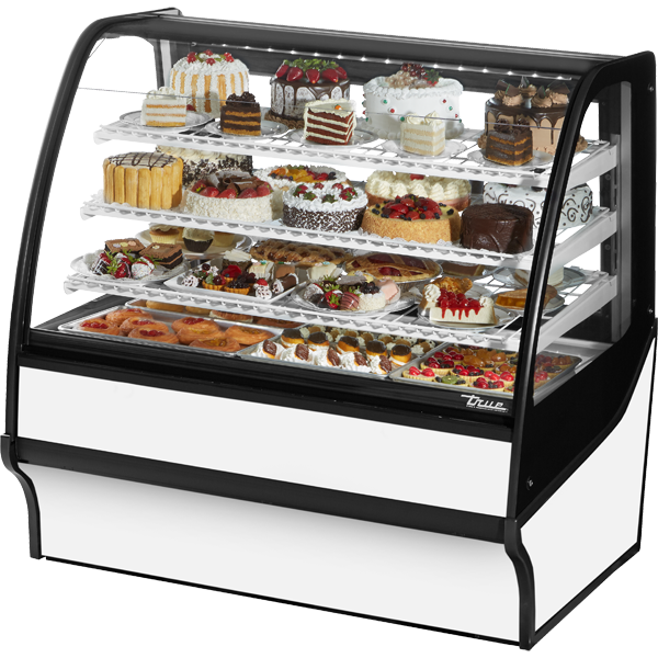 True TDM-R-48-GE/GE-W-W Refrigerated Display Merchandiser, 48", White