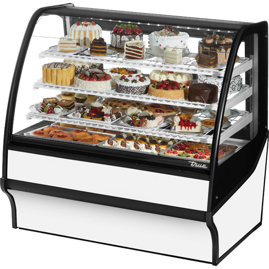 True TDM-R-48-GE/GE-W-W Refrigerated Display Merchandiser, 48", White