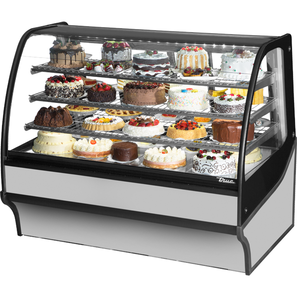 True TDM-R-59-GE/GE-S-S Refrigerated Display Merchandiser, 59", Stainless