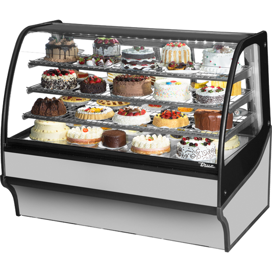 True TDM-R-59-GE/GE-S-S Refrigerated Display Merchandiser, 59", Stainless