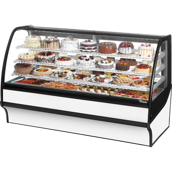 True TDM-R-77-GE/GE-W-W Refrigerated Display Merchandiser, 77", White