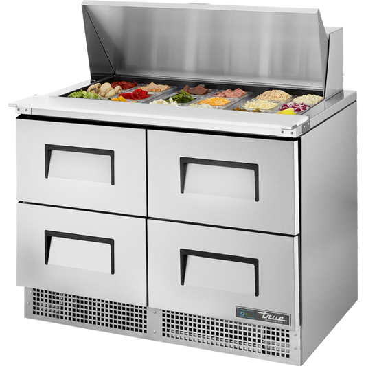 True TFP-48-18M-D-4-HC Prep Table, 48", 18-Pan, 4 Drawers
