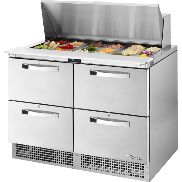 True TFP-48-18M-D-4-HC SPEC3 Prep Table, 48", 18-Pan, 4 Drawers, Spec Package