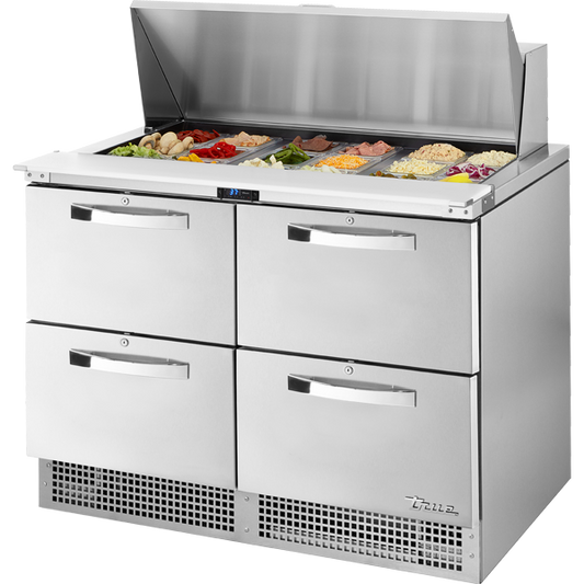 True TFP-48-18M-D-4-HC SPEC3 Prep Table, 48", 18-Pan, 4 Drawers, Spec Package