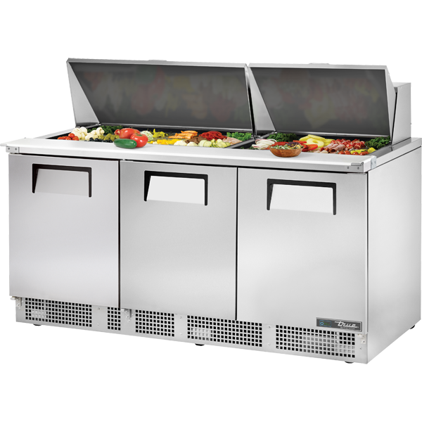 True TFP-72-30M-HC Prep Table, 72", 30-Pan