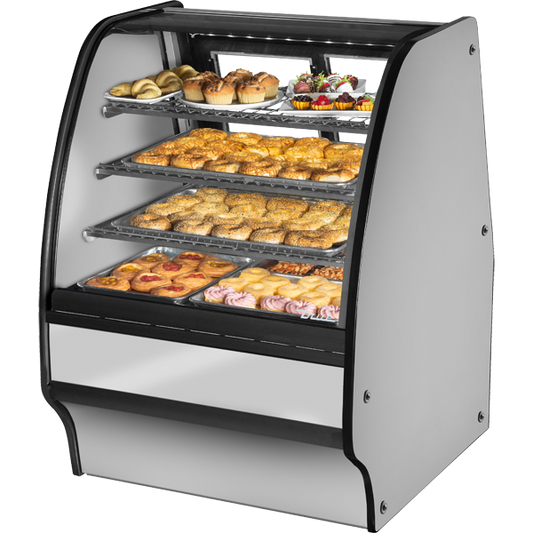 True TGM-DC-36-SC/SC-S-S Glass Door Merchandiser, Dry Case, 36", Stainless