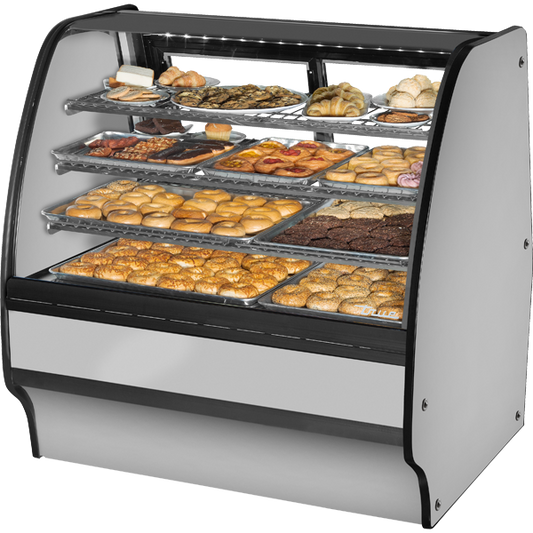 True TGM-DC-48-SC/SC-S-S Glass Door Merchandiser, Dry Case, 48", Stainless