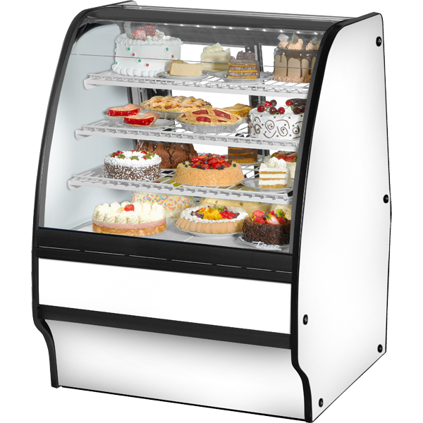 True TGM-R-36-SC/SC-W-W Refrigerated Glass Merchandiser, 36", White