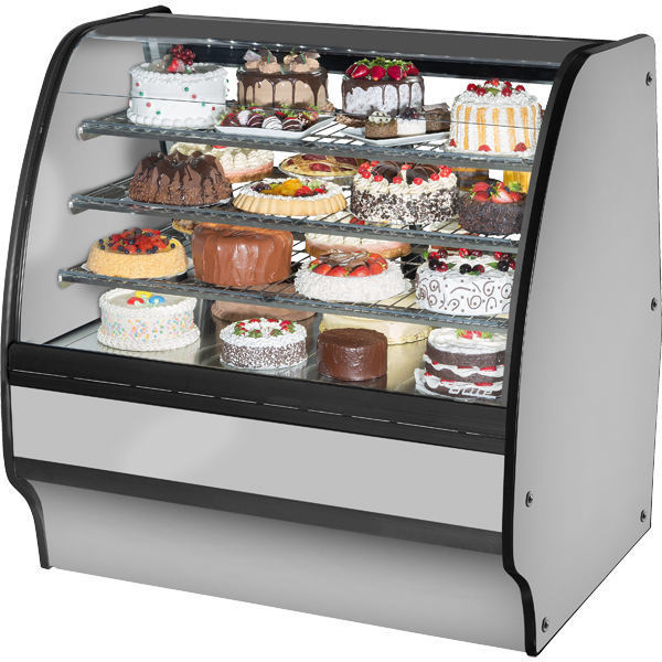 True TGM-R-48-SC/SC-S-S Refrigerated Glass Merchandiser, 48", Stainless