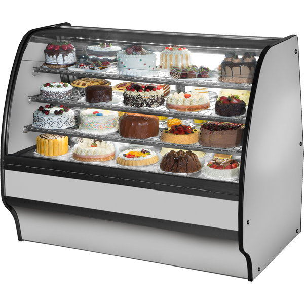 True TGM-R-59-SC/SC-S-S Refrigerated Glass Merchandiser, 59", Stainless