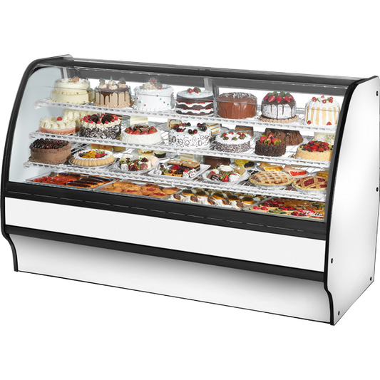 True TGM-R-77-SC/SC-W-W Refrigerated Glass Merchandiser, 77", White