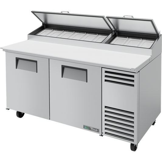 True TPP-AT-67-HC Pizza Prep Table, 67", Refrigerated Rail