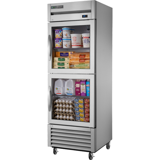 True TS-23G-2-HC FGD01 Transport Refrigerator, 23 cu.ft., Two Glass Doors