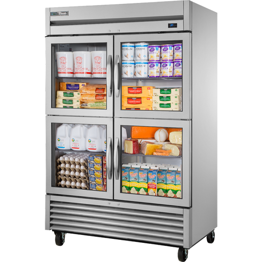 True TS-49G-4-HC FGD01 Transport Refrigerator, 49 cu.ft., Four Glass Doors