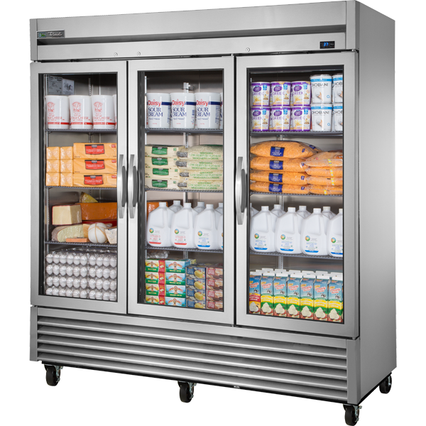 True TS-72G-HC FGD01 Transport Refrigerator, Glass Door, 72 cu.ft.