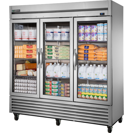 True TS-72G-HC FGD01 Transport Refrigerator, Glass Door, 72 cu.ft.