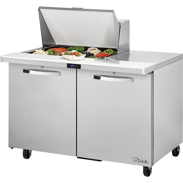 True TSSU-48-12M-B-HC SPEC3 Sandwich Salad Prep Table, 48", 12-Pan, Mega-Top