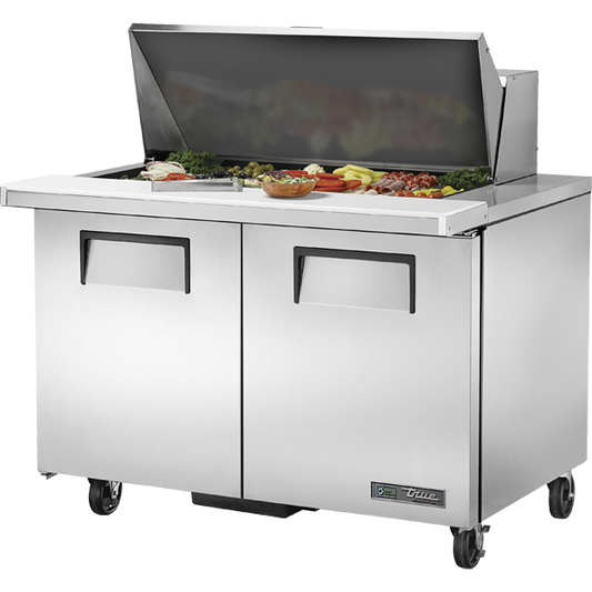 True TSSU-48-18M-B-HC Sandwich Salad Prep Table, 48", 18-Pan, Mega-Top
