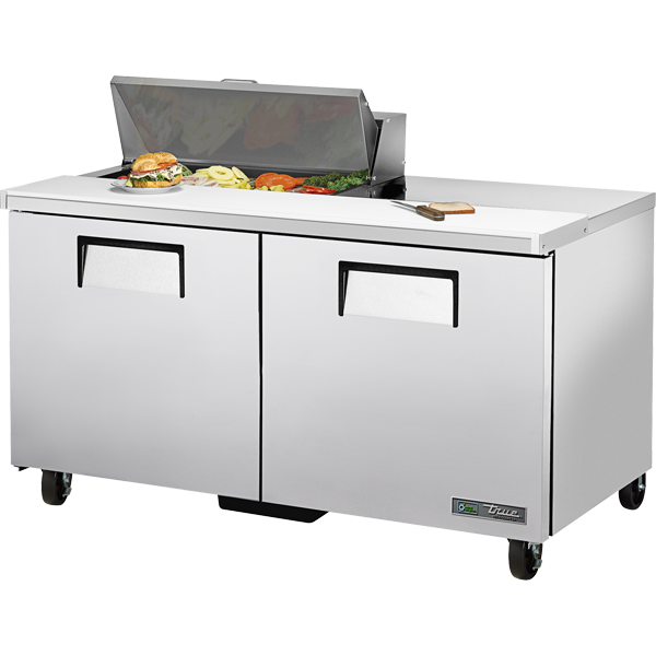 True TSSU-60-08-HC Sandwich Salad Prep Table, 60", 8-Pan