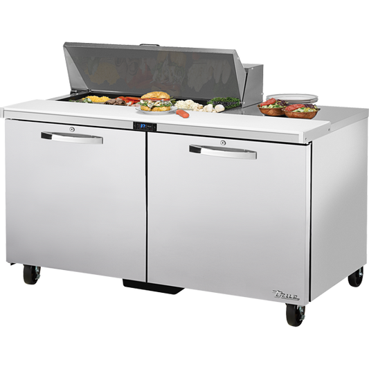 True TSSU-60-10-HC SPEC3 Sandwich Salad Prep Table, 60", 10-Pan