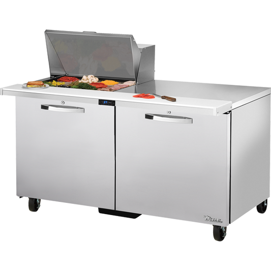 True TSSU-60-12M-B-HC SPEC3 Sandwich Salad Prep Table, 60", 12-Pan, Mega-Top