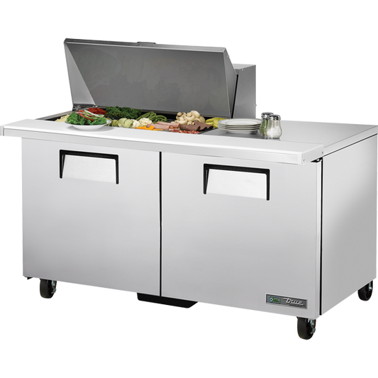 True TSSU-60-15M-B-HC Sandwich Salad Prep Table, 60", 15-Pan, Mega-Top