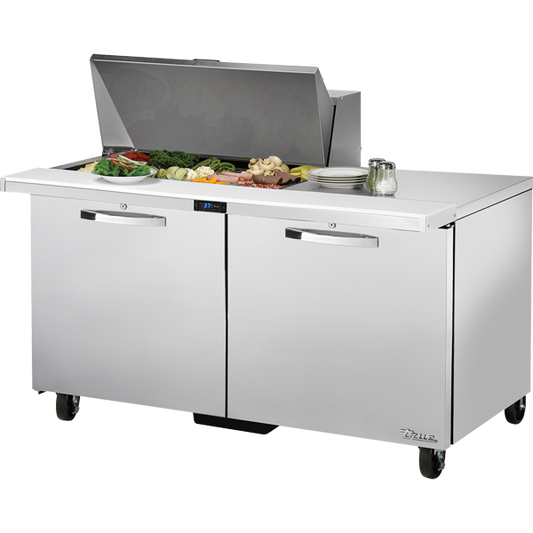 True TSSU-60-15M-B-HC SPEC3 Sandwich Salad Prep Table, 60", 15-Pan, Mega-Top