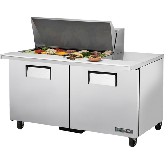 True TSSU-60-18M-B-HC Sandwich Salad Prep Table, 60", 18-Pan, Mega-Top