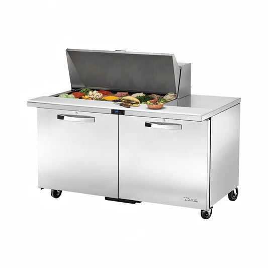 True TSSU-60-18M-B-HC SPEC3 Sandwich Salad Prep Table, 60", 18-Pan, Mega-Top