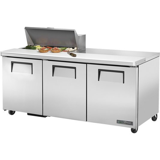 True TSSU-72-08-HC Sandwich Salad Prep Table, 72", 8-Pan