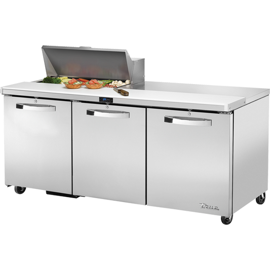 True TSSU-72-08-HC SPEC3 Sandwich Salad Prep Table, 72", 8-Pan