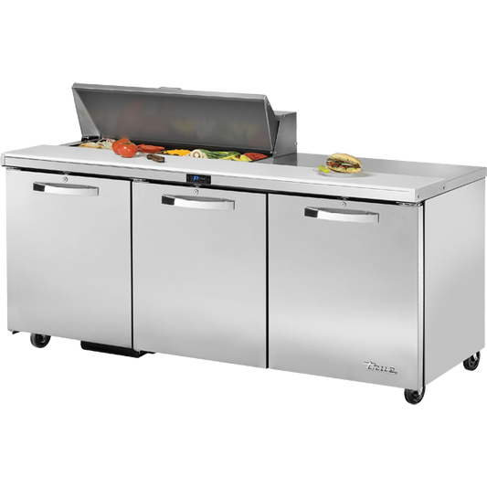 True TSSU-72-10-HC SPEC3 Sandwich Salad Prep Table, 72", 10-Pan