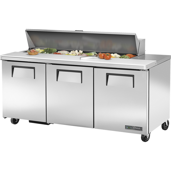 True TSSU-72-16-HC Sandwich Salad Prep Table, 72", 16-Pan