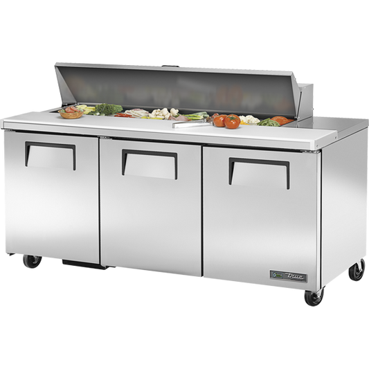 True TSSU-72-16-HC Sandwich Salad Prep Table, 72", 16-Pan