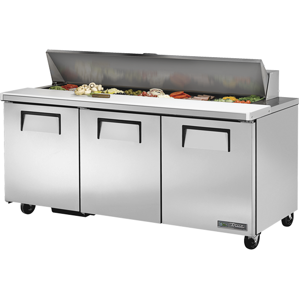 True TSSU-72-18-HC Sandwich Salad Prep Table, 72", 18-Pan