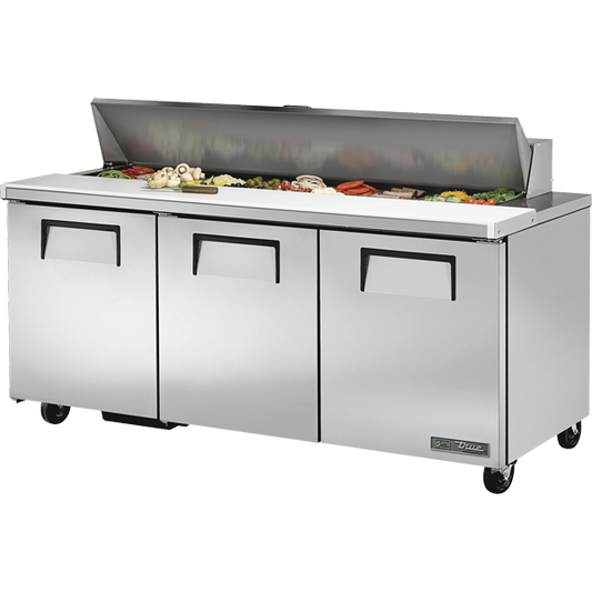 True TSSU-72-18-HC Sandwich Salad Prep Table, 72", 18-Pan