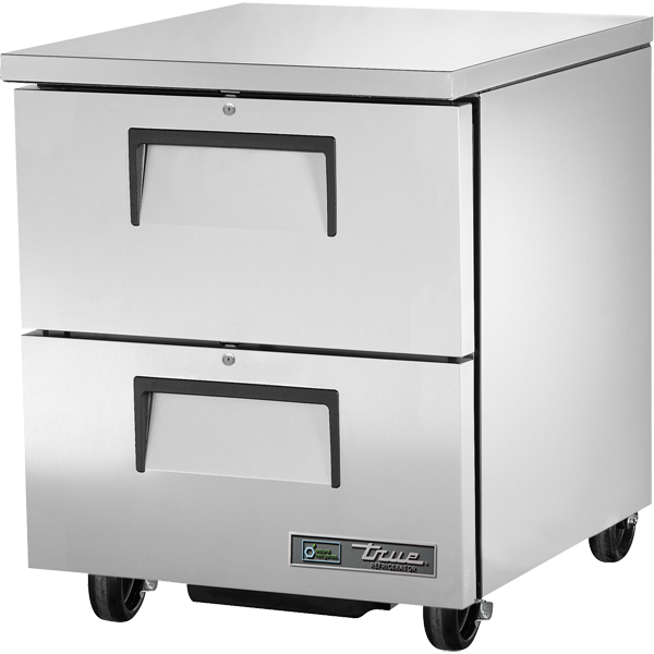 True TUC-27D-2-HC Undercounter Refrigerator, 27", 2 Drawers