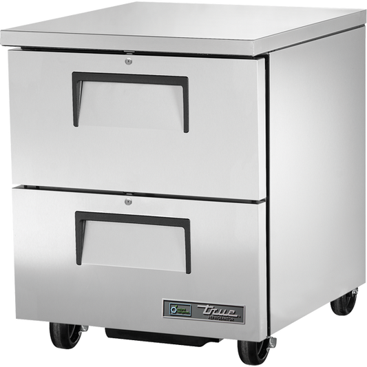 True TUC-27D-2-HC Undercounter Refrigerator, 27", 2 Drawers