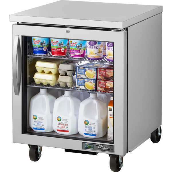 True TUC-27G-HC FGD01 Undercounter Refrigerator, 27", Glass Door