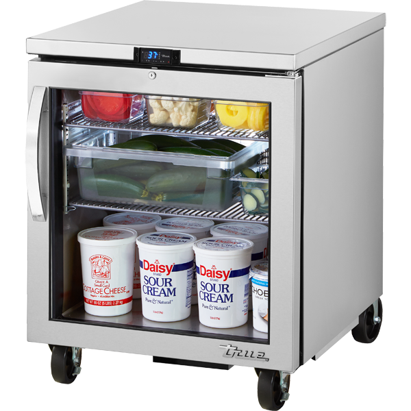 True TUC-27G-HC SPEC3 Undercounter Refrigerator, 27", Glass Door