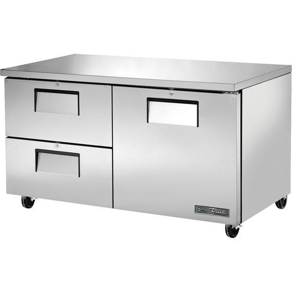 True TUC-60D-2-HC Undercounter Refrigerator, 60", 2 Drawers