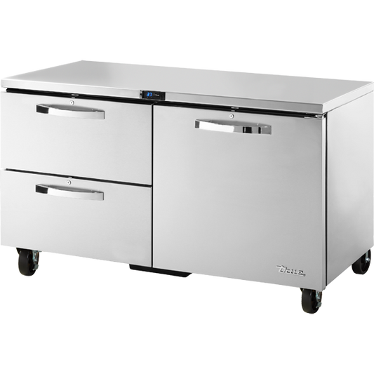 True TUC-60D-2-HC SPEC3 Undercounter Refrigerator, 60", 2 Drawers