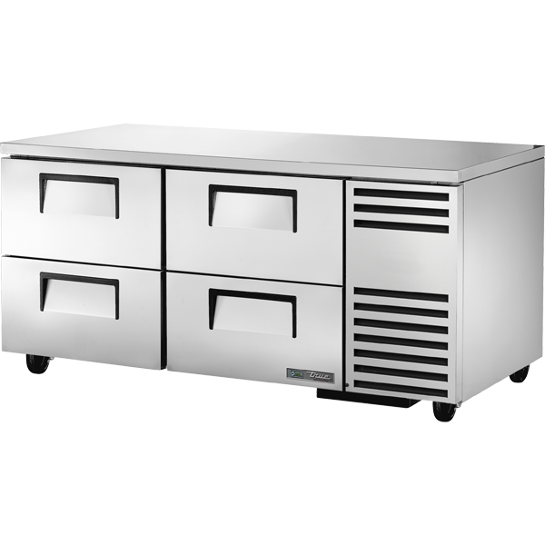 True TUC-67D-4-HC Undercounter Refrigerator, 67", 4 Drawers