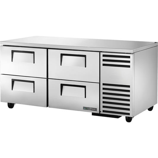 True TUC-67D-4-HC Undercounter Refrigerator, 67", 4 Drawers