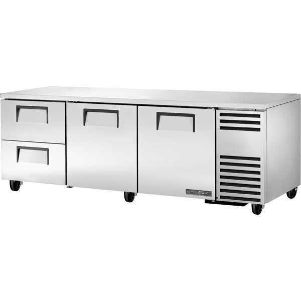 True TUC-93D-2-HC Undercounter Refrigerator, 93", 2 Drawers