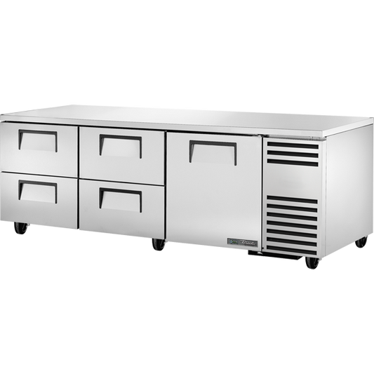 True TUC-93D-4-HC Undercounter Refrigerator, 93", 4 Drawers